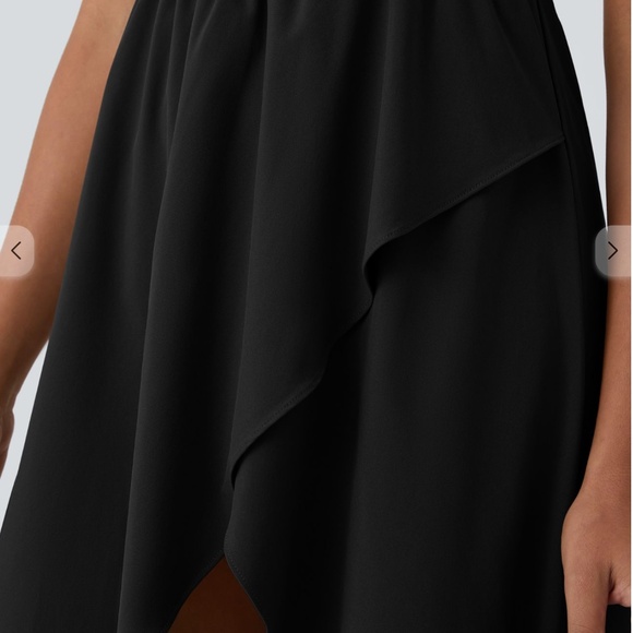 Halara – Breezeful™ High/Low Quick-Dry Casual Midi Dress (Black), Size XL. NWT. - Picture 4 of 10